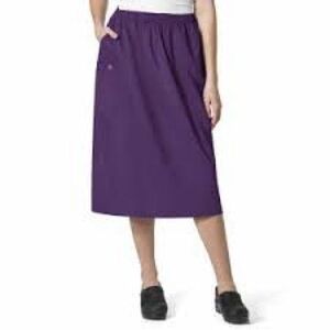 WonderWink WonderWork women’s purple uniform scrub skirt size L